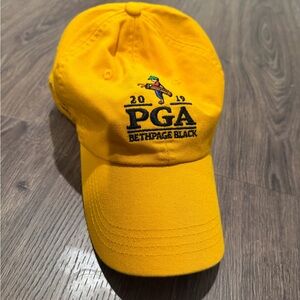 2019 PGA Championship Bethpage Black Yellow Golf Hat Adjustable